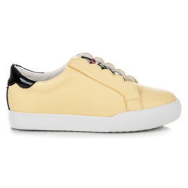 Vices Sneakers slip-on con gufi giallo