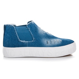 Seastar Slipons in denim sopra la caviglia blu