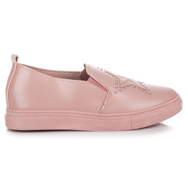 Slipons rosa con una stella