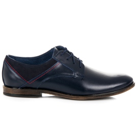 Lucca Scarpe di pelle legate blu