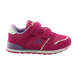 American Club Sottopiede sportivo in pelle da jogging americano rosa