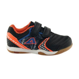 Sneakers indoor American Club ADI 170620 nera, arancione, blu arancia nero bianco