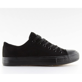 Sneakers da donna in camoscio nero G-94 nero