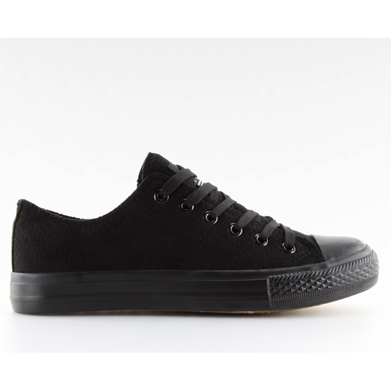 Sneakers da donna in camoscio nero G-94 nero