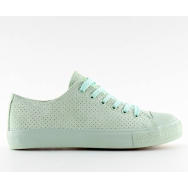 Verde G-94 Sneakers da donna in suede verde