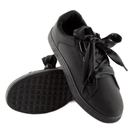 Sneakers nere BL1250-SP nere con nastro nero