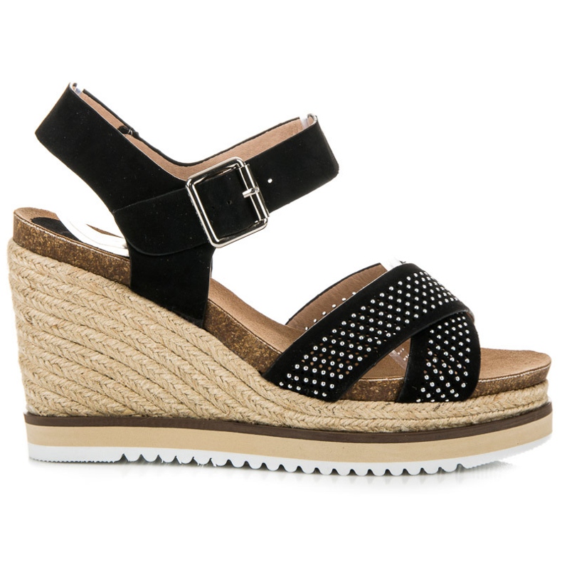 Kylie Sandali con zeppa nero