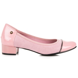 Vices Scarpe casual con tacco basso rosa