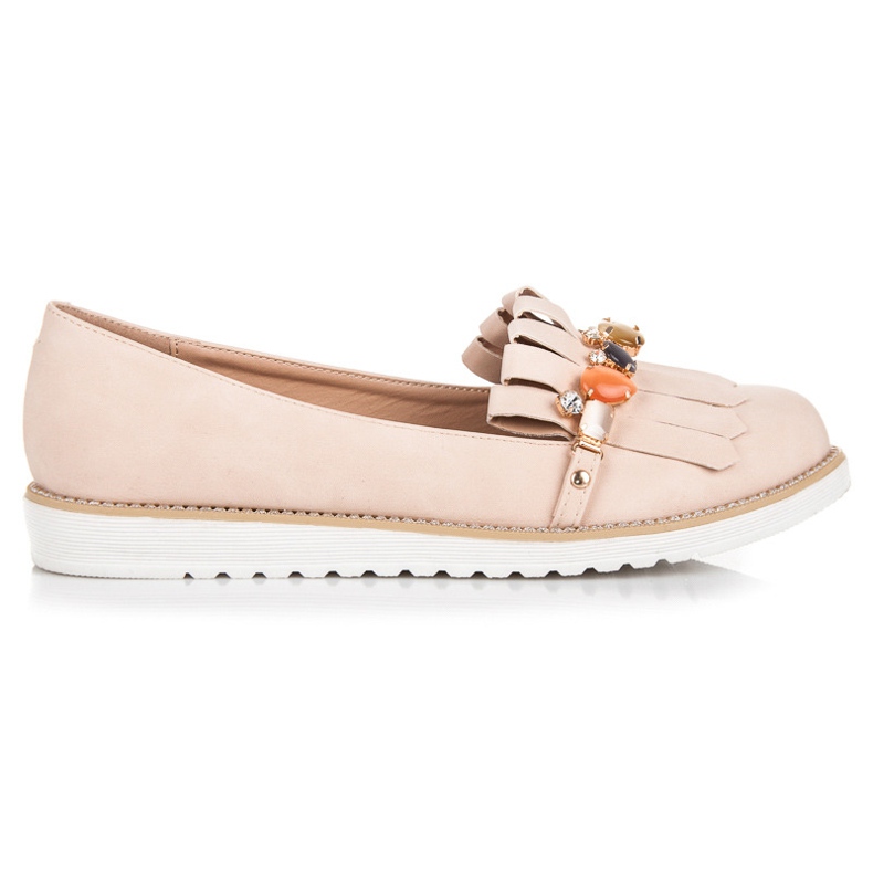 Vices Mocassini Con Perline marrone