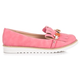 Vices Mocassini con perline rosa
