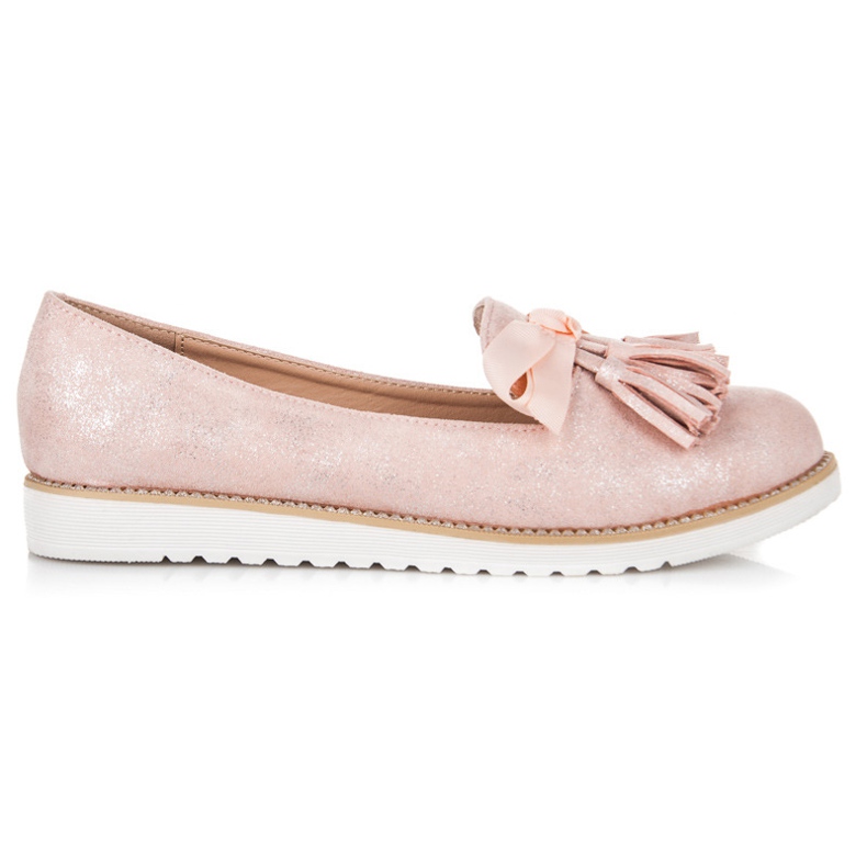 Vices Signori in camoscio con frange rosa