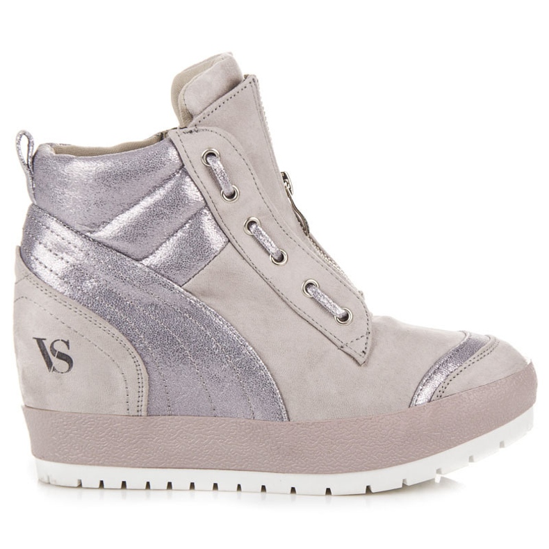 Vices Sneakers con plateau grigio