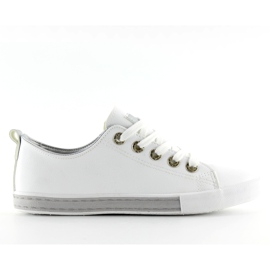 Sneakers da donna bianche A88-07 Argento bianco
