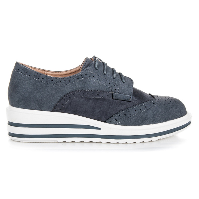 Vices Scarpe stringate in pelle scamosciata grigio