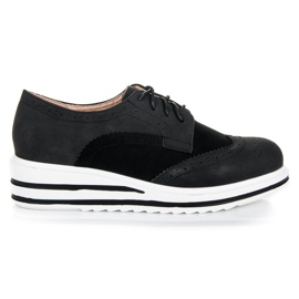 Vices Scarpe stringate in pelle scamosciata nero