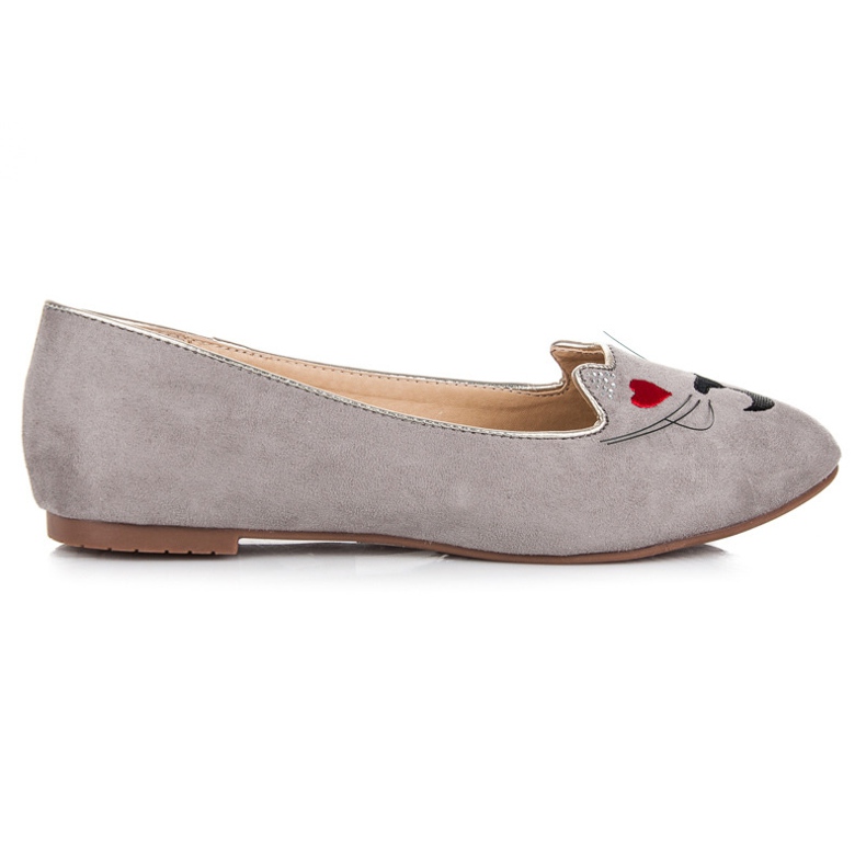 Vices Scarpe da gattino signorile grigio
