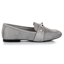 Vices Mocassini in pelle scamosciata grigio