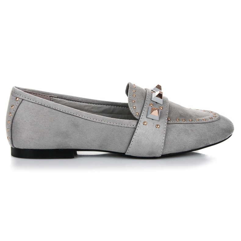 Vices Mocassini in pelle scamosciata grigio