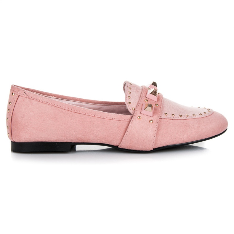 Vices Mocassini in pelle scamosciata rosa