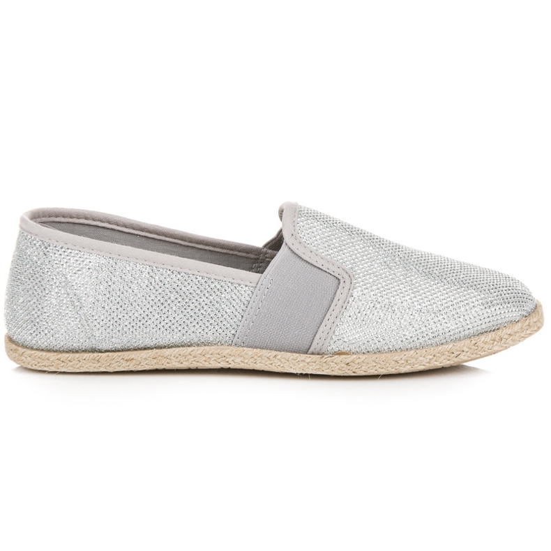 Espadrillas d'argento grigio