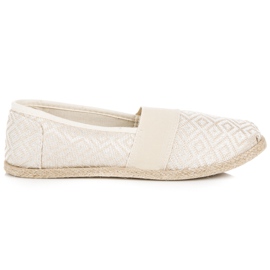 Espadrillas beige con fantasia