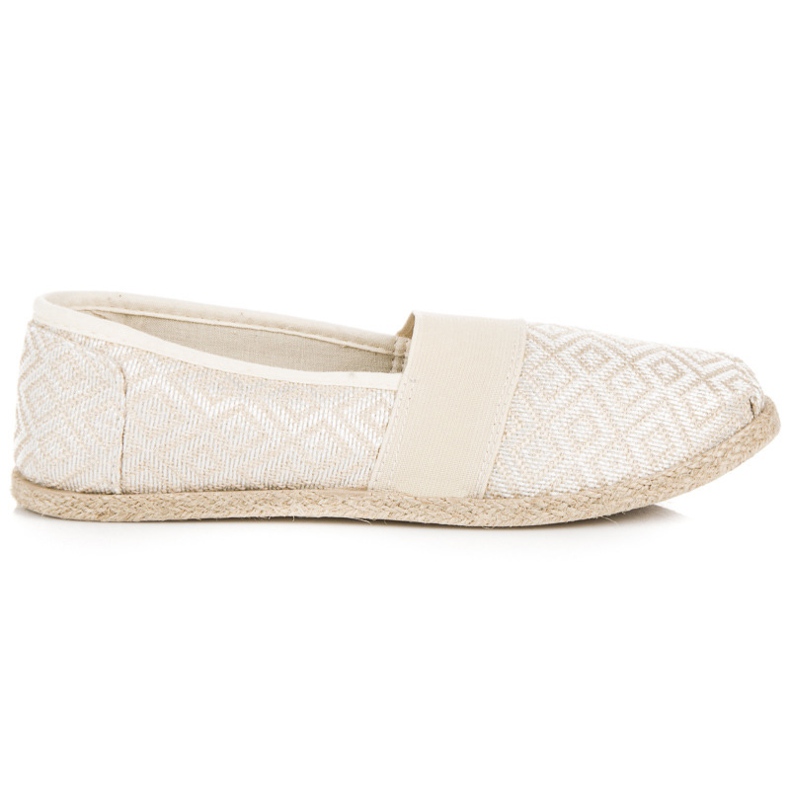 Espadrillas beige con fantasia
