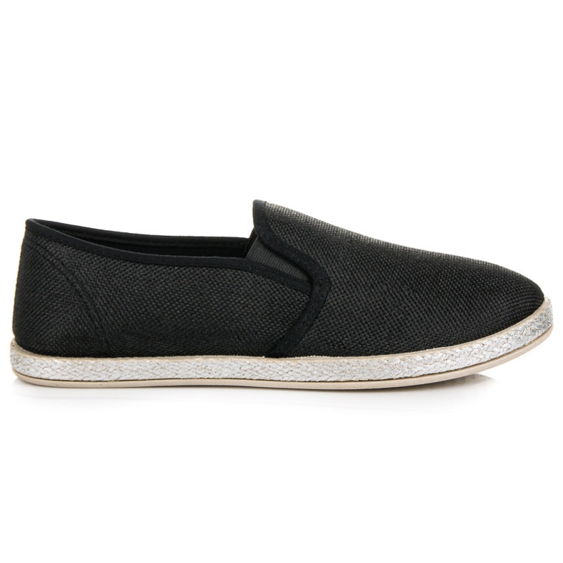Muto Slip on espadrillas nere nero