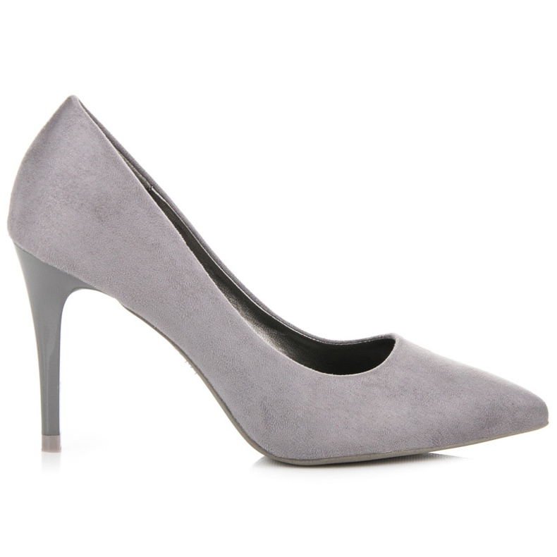 Tacchi in camoscio grigio