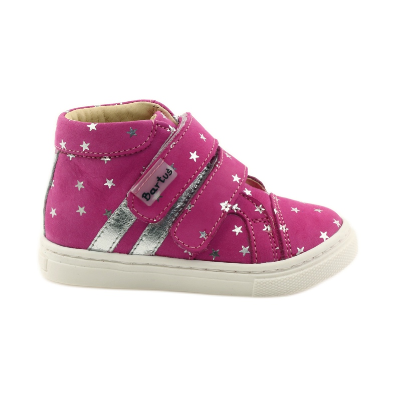 Scarpe da bambina con stelle Bartuś rosa grigio