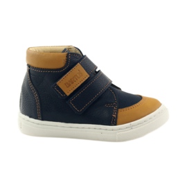 Scarpe da ragazzo con velcro Bartuś blu navy marrone