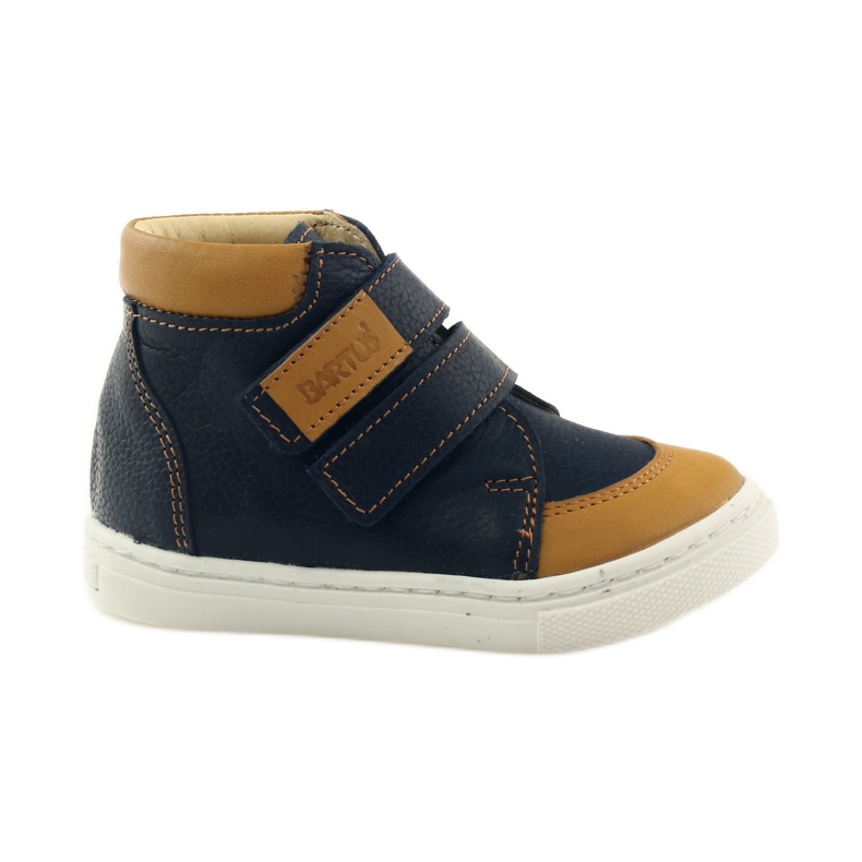 Scarpe da ragazzo con velcro Bartuś blu navy marrone