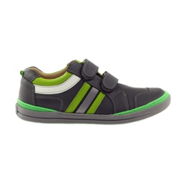 Scarpe con elemento riflettente Bartuś verde grigio