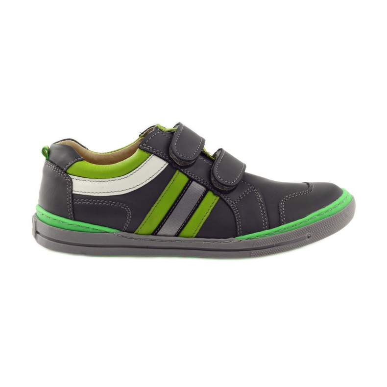 Scarpe con elemento riflettente Bartuś verde grigio