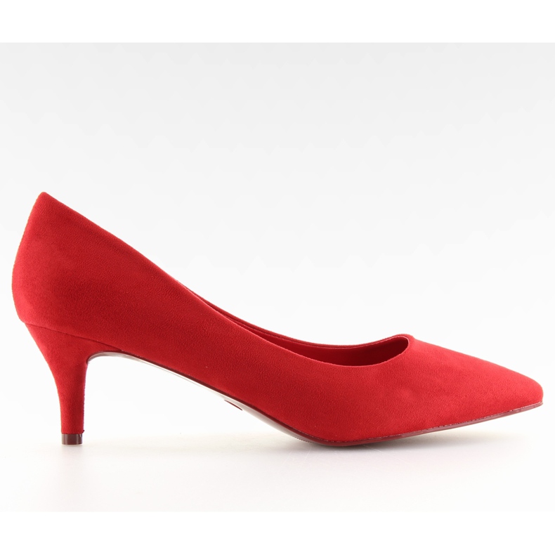 Décolleté con tacco basso rosso rosso