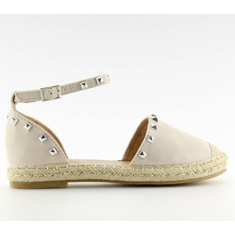 Espadrillas con borchie beige 99-26 beige
