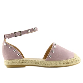 Espadrillas con borchie viola 99-26 viola