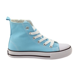 Sneaker stringate American Club bianco blu