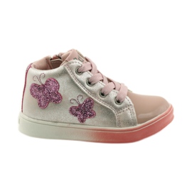 American Club Farfalle americane per ragazze sportive rosa grigio