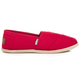 Sneakers slip-on rosse rosso