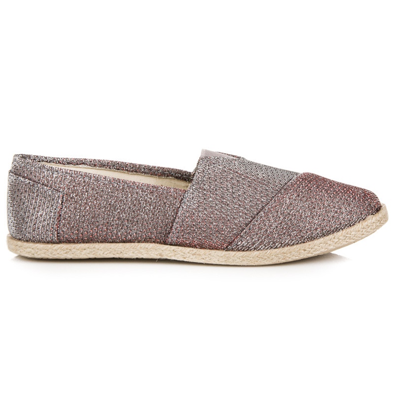 Slip on espadrillas con glitter multicolore