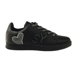 American Club Sneakers cuore americano con sottopiede in pelle grigio nero