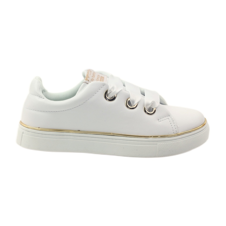 American Club Sneaker da donna Stringa di raso 17152 bianco bianca