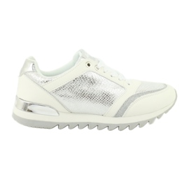 American Club Scarpe sportive femminili 16355 bianco/argento grigio
