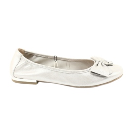Caprice ballerine scarpe da donna 22111 argento grigio