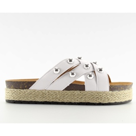 Ciabatte espadrillas bianche CK22P bianche bianco