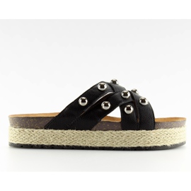 Espadrillas nere CK22P pantofole nere nero