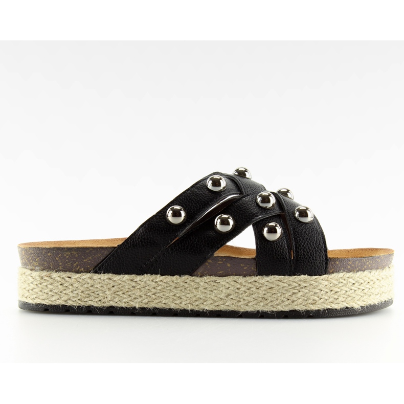 Espadrillas nere CK22P pantofole nere nero