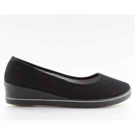 Ballerine nere con zeppa c21v nere nero