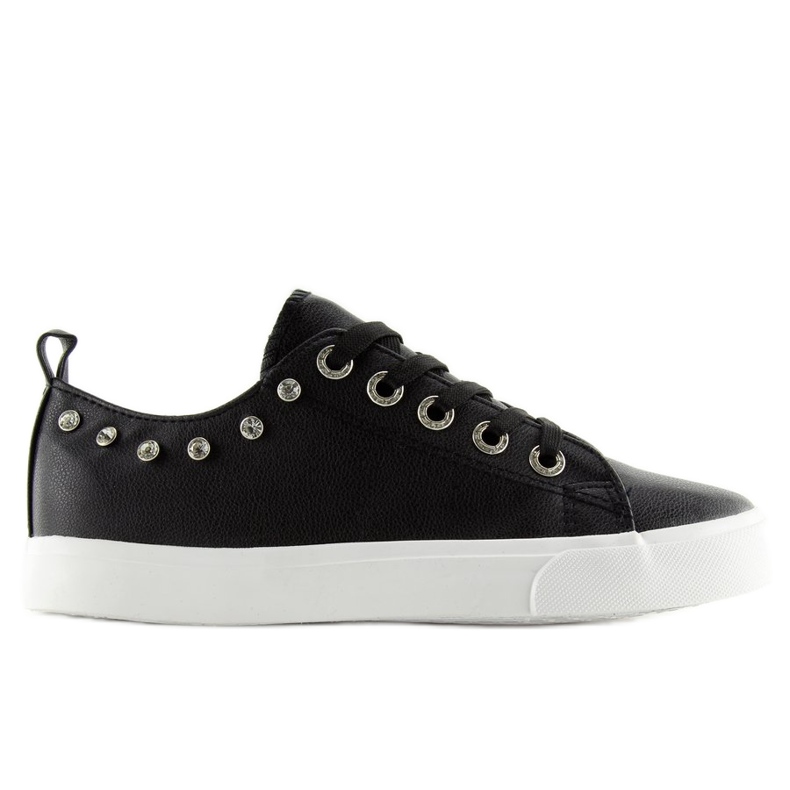Nero BL122p Sneakers nere con zirconi