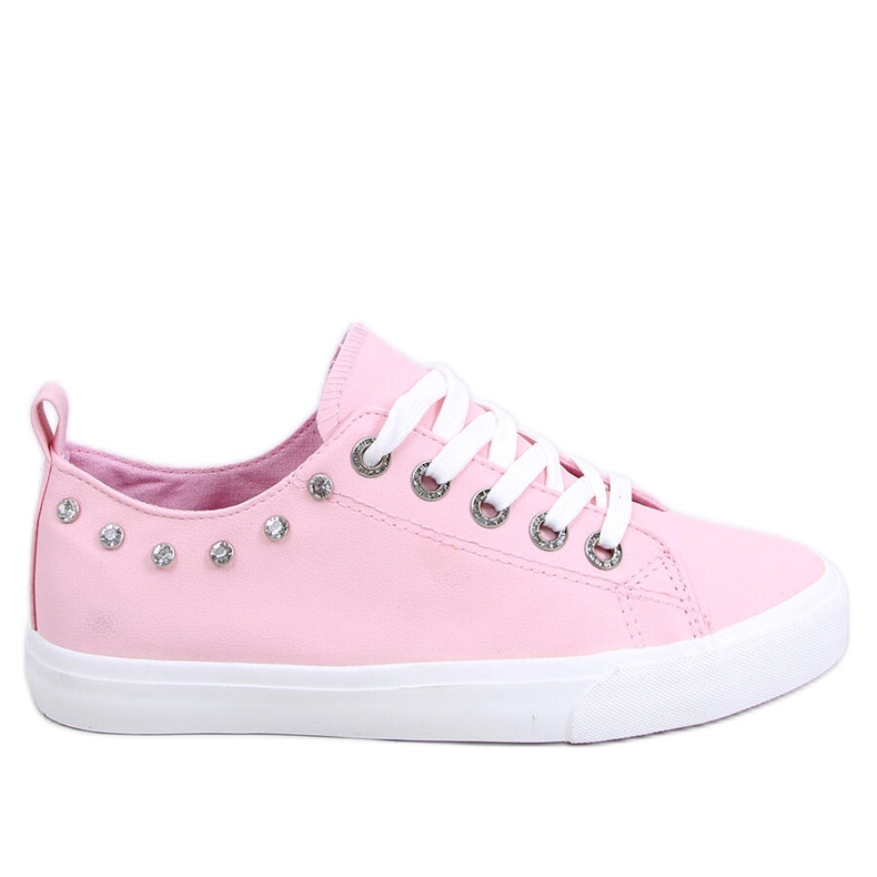 Sneakers con zirconi rosa BL122p Pink